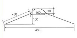 450屋脊瓦成型机